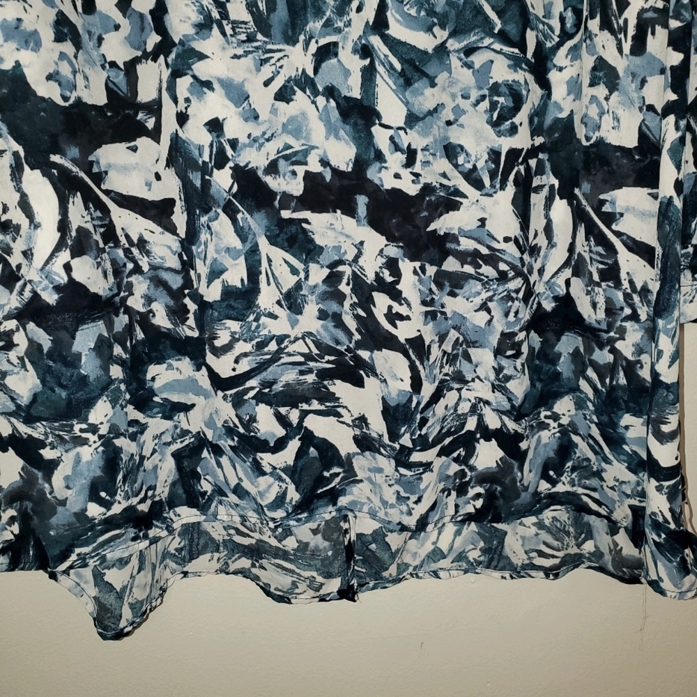 pure energy Plus Size 3/4 Sleeve Pull Over Blouse - Blue, Black, White 180 - Picture 8 of 10
